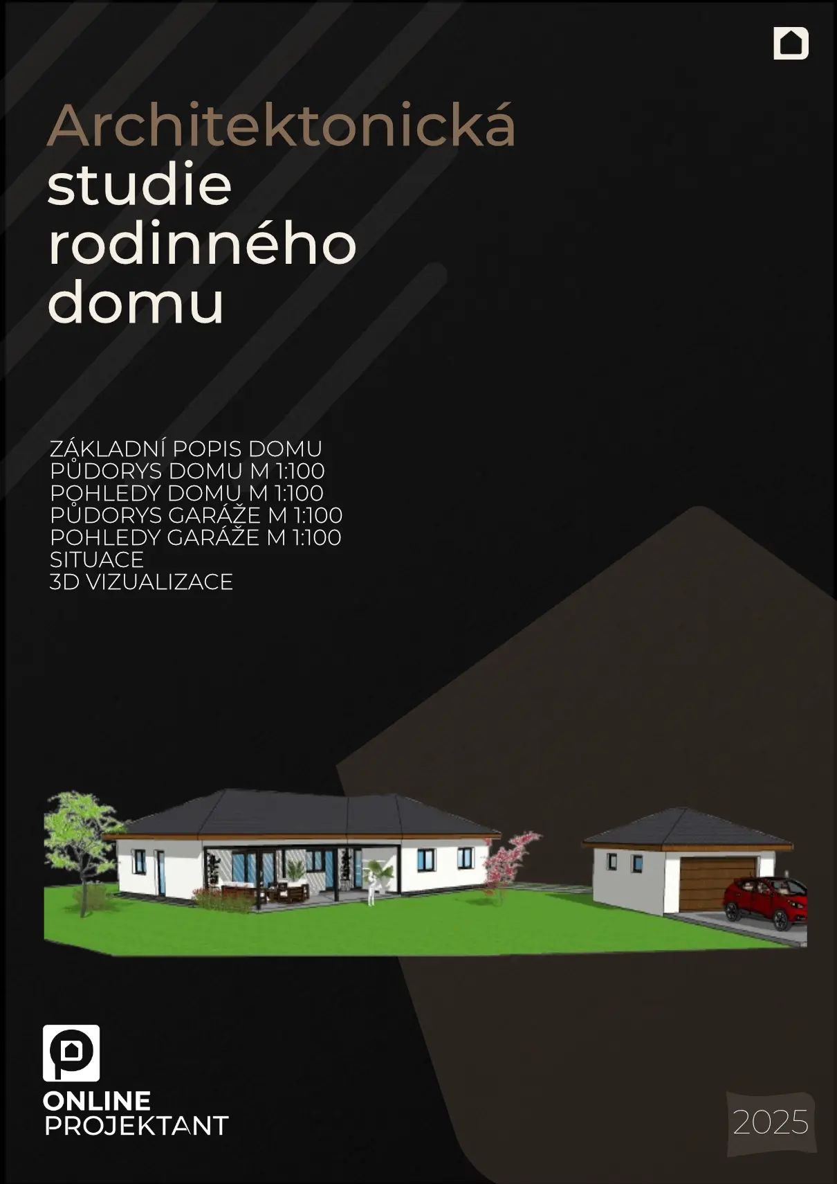 Ukázka studie rodinného domu